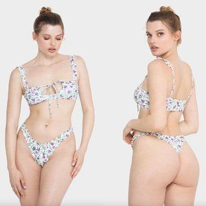 Khassani Purple Flower ALMA Bikini Set